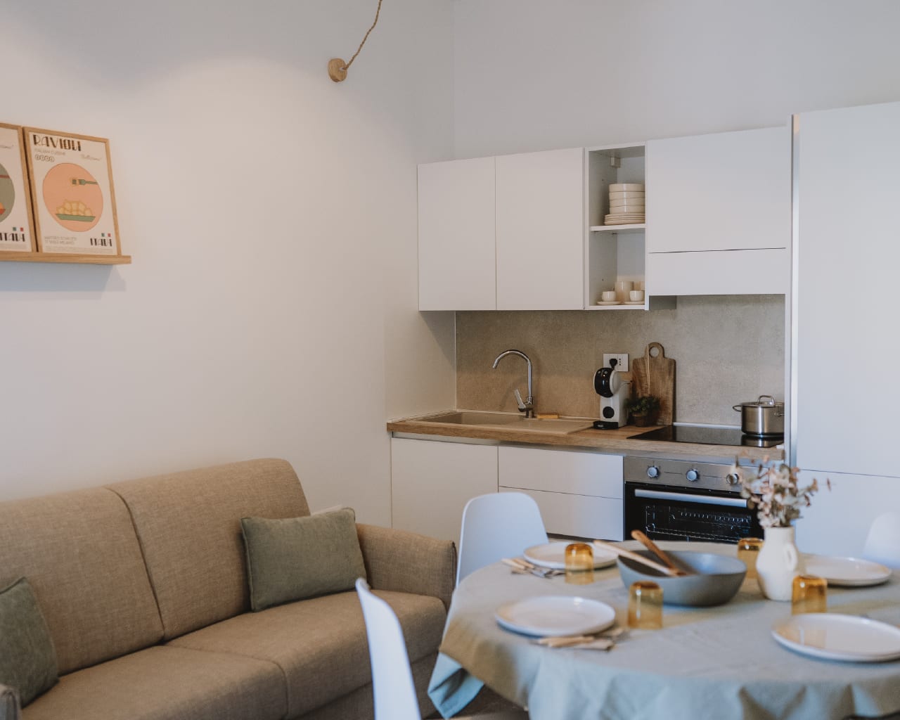 Cucina e Tavolo pranzo Appartamento 5 Gaie Apartments